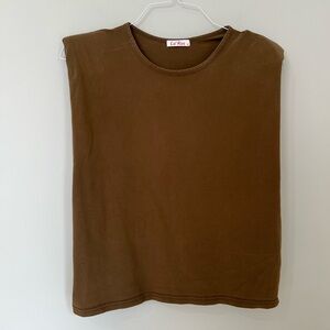 3/$15 Olive Brown Sleeveless Top